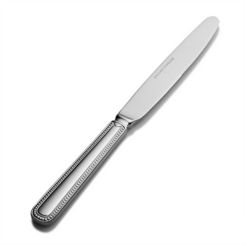 Bon Chef S712 Bolero Euro Solid Handle Dinner Knife, Pack of 12