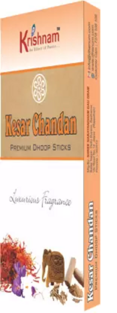 Premium Dhoop Sticks 24 box, Incense sticks Kesar Chandan  (240, Set