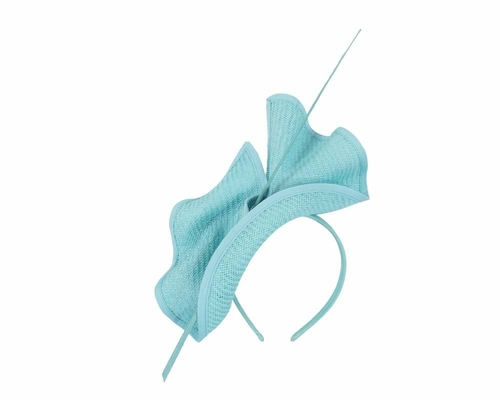 Bright turquoise  racing fascinator  MA686T