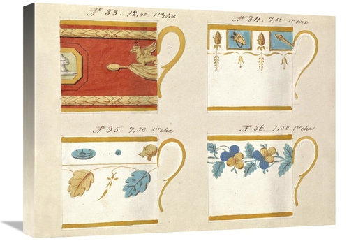 Global Gallery GCS-454918-1824-142 18 x 24 in. Quatre Tasses Du 1er Ch