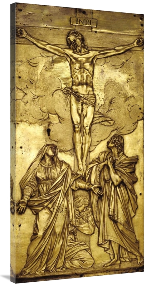 24 x 48 in. Tabernacle Door with the Crucifixion Art Print - Francesco