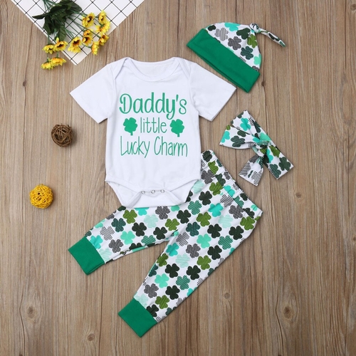 Infant Baby Short Sleeve St. Patrick's Day