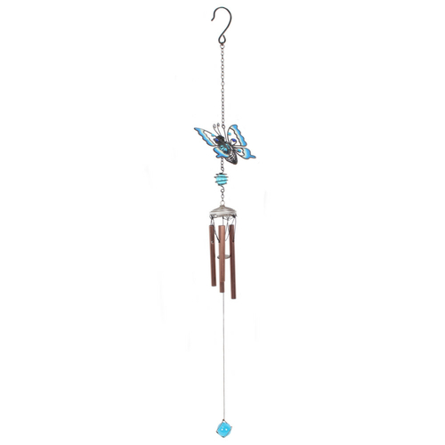 Turquoise Gradient Butterfly Windchime
