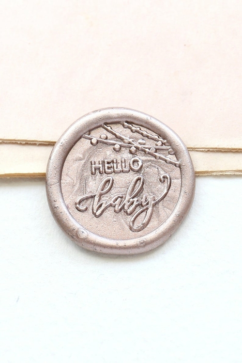 Hello baby / New born baby wax Seal Stamp /journal decor wax seal