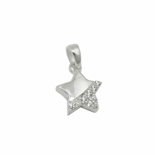 pendant star zirconia silver 925