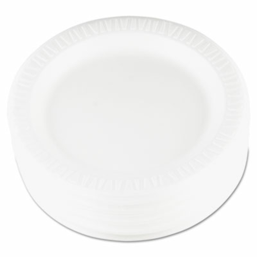 Dcc 9PWQR 9 in. Quiet Classic Laminated Foam Dinnerware Plate - White