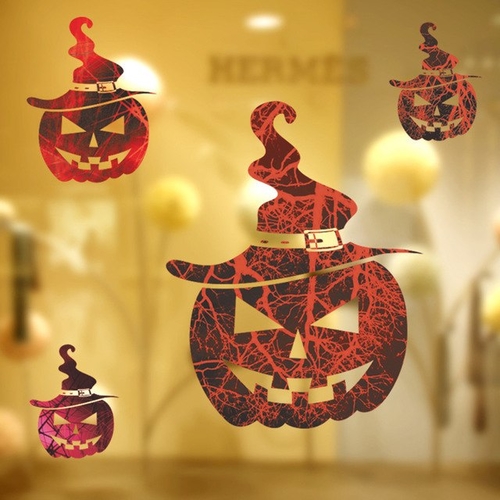 2018 Halloween Wall Sticker Shop Window Decal