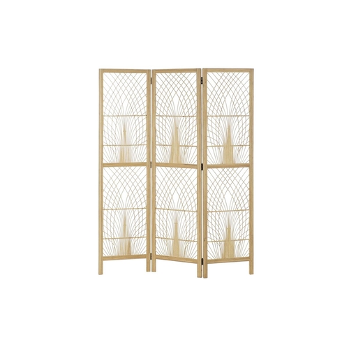 Folding screen DKD Home Decor 136 x 2,5 x 180 cm Metal Bamboo 30 x 40