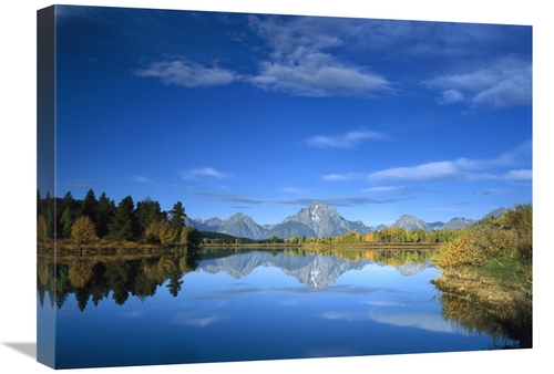 Global Gallery GCS-396733-1824-142 18 x 24 in. Mt Moran Reflected in O