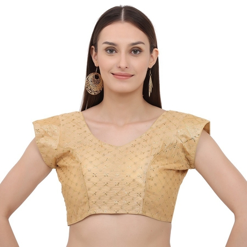 Solid Crop Top For Women And Girls Golden