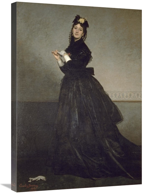 Global Gallery GCS-281831-30-142 30 in. Lady with a Glove Art Print - 