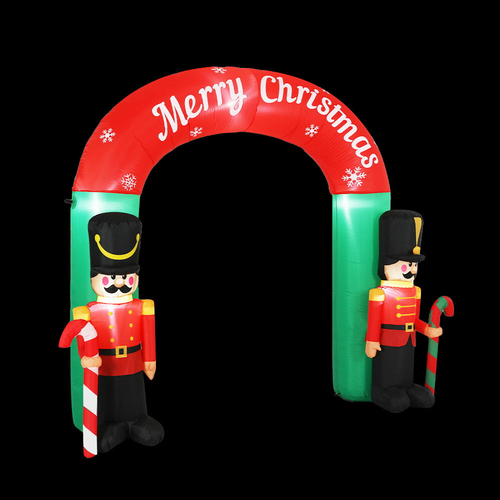 Jingle Jollys Christmas Inflatable Nutcracker Archway 3M Outdoor