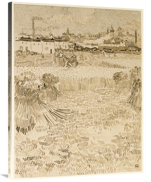 Global Gallery GCS-454971-3040-142 30 x 40 in. Arles - View from the W