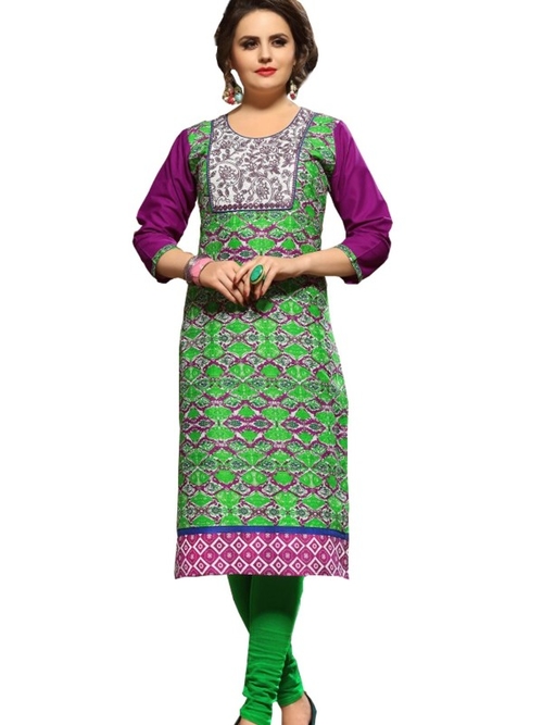 Long Kurti With Thread & Mirror Work