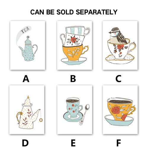 Kitchen Stuff Cup Wall Art Canvas Painting Nordic