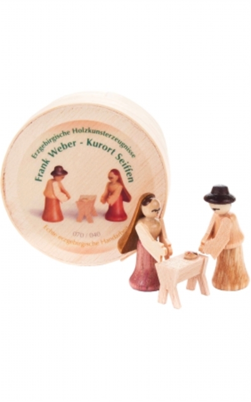 DREG 070-040 Dregeno Chip Box - Natural Wood Nativity
