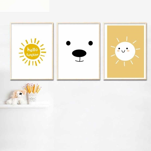 Sun Prints Posters Sunshine Canvas Painting On The