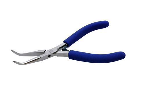 Aven 10313 Smooth Jaws Bent Nose Pliers - 6 Inch