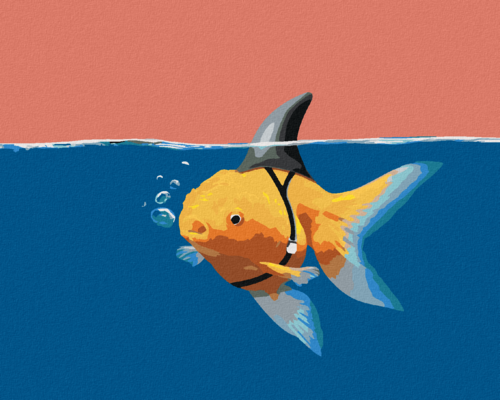 Paint by Numbers - GOLDFISH OR SHARK