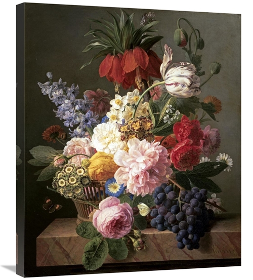 Global Gallery GCS-277255-30-142 30 in. Flowers & Fruit Art Print - Ja