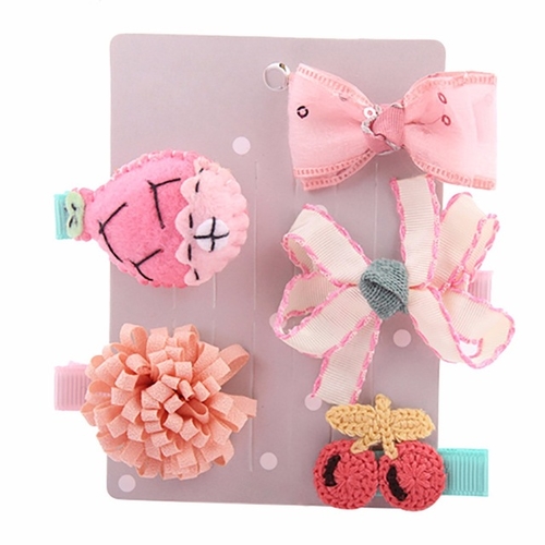 wholesale 5Pcs Kids Infant Hairpin Baby Girl