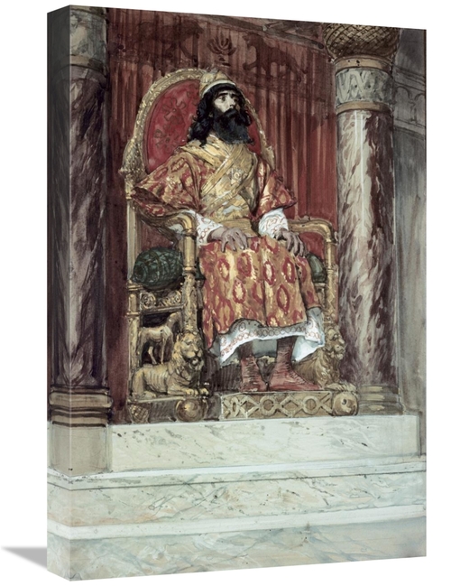 22 in. Solomon Is Made King Art Print - James Tissot