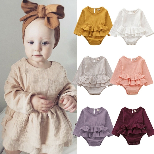 6 candy colors baby rompers newborn Autumn