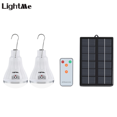 LightMe 2PCS LED Solar Lamp 20 LEDs Dimmable Solar