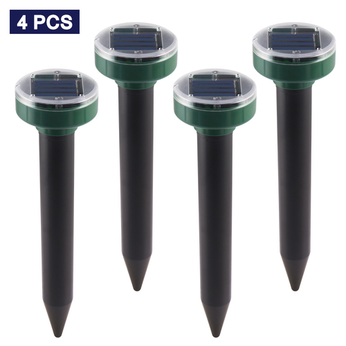 4pcs Ultrasonic Solar Power Mouse Repeller