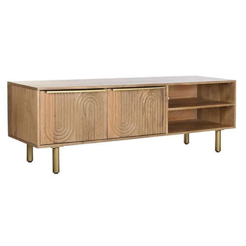 TV furniture DKD Home Decor Golden Natural Mango wood 150 x 40 x 48 cm