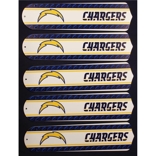 Ceiling Fan Designers 52SET-NFL-SAN NFL San Diego Chargers Football 52