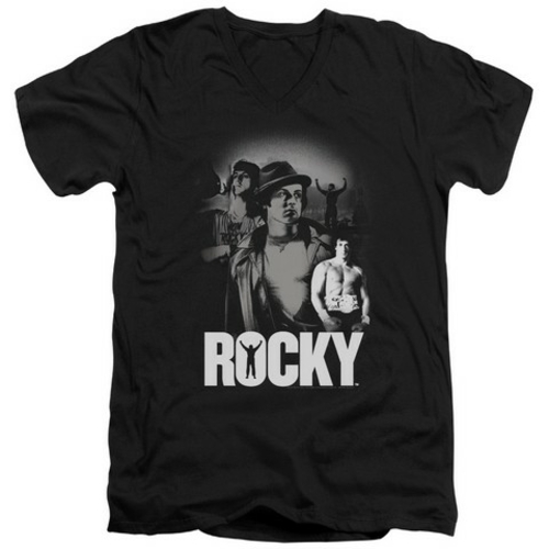 Trevco Mgm-Rocky-Making Of A Champ Short Sleeve Adult V-Neck 30-1 Tee&