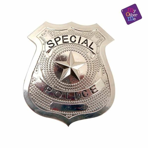Identification plate My Other Me Police Metal 6 x 7 cm