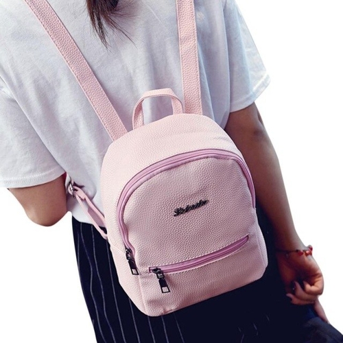 Backpack Women bags Mochilas Solid Color