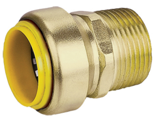 Webstone 26323W 0.5 x 0.75 in. Pro-Push Adapter Mip - Lead Free