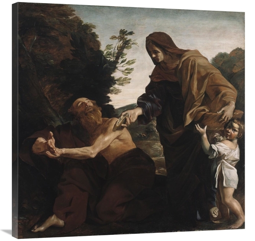 Global Gallery GCS-456790-3636-142 36 x 36 in. Elijah Receiving Bread 