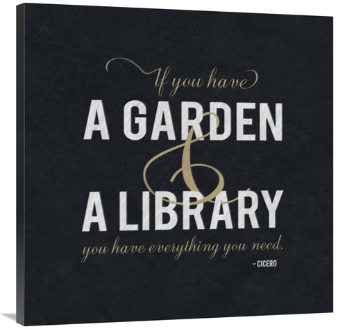 Global Gallery GCS-382230-3636-142 36 x 36 in. Quote -Cicero - Garden 