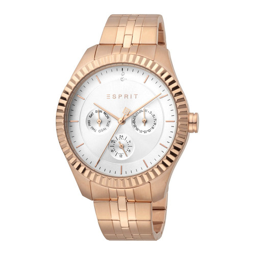 Esprit ES1L202M0095 Flute Silver Rosegold MB Ladies Watch