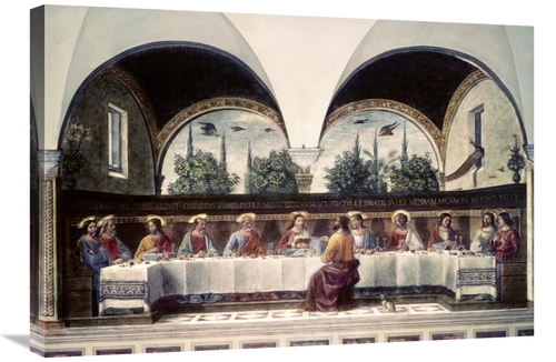 Global Gallery GCS-277685-30-142 30 in. Last Supper Art Print - Domeni