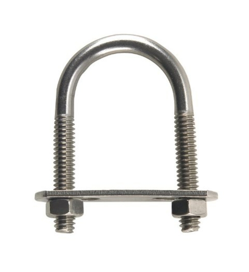 Hampton 02-3450-204 U-Bolt Stainless Steel Zince  0.25 x 1.13 x 2 in. 