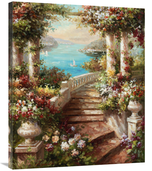 Global Gallery GCS-132552-36-142 36 in. Loggia Fiori Art Print - Axian
