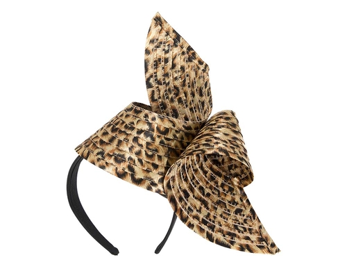 Modern leopard print fascinator