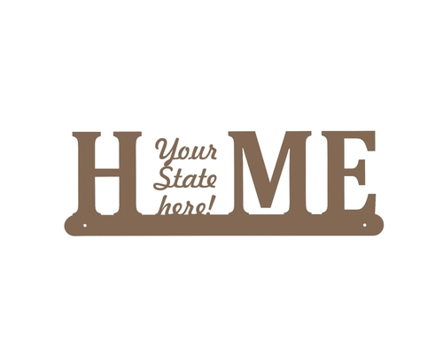 Central Coast Designs HAWAIIHOME-15BRZ 6 x 15 in. Hawaii Home Themed L