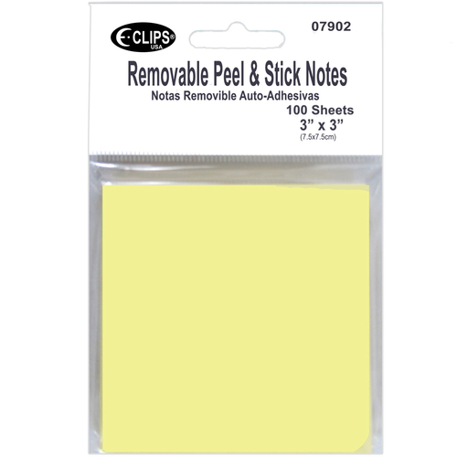 Sticky Notes, 3" x 3", 100 Sheets