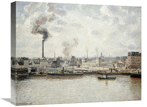 Global Gallery GCS-267026-22-142 22 in. Quay at Saint-Sever, Rouen