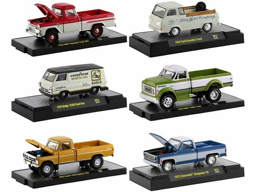 \Auto Trucks\" 6 piece Set Release 63 IN DISPLAY CASES Limited Edition