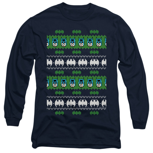 Trevco BM2793-AL-3 Batman & Batman Christmas Sweater Long Sleeve Cotto