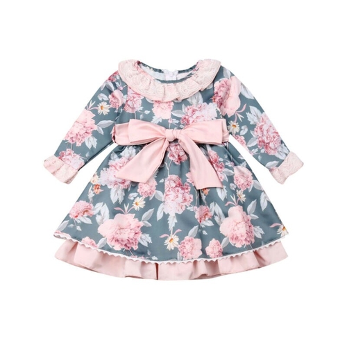 Formal Kid Baby Girl Flowers Tutu Dress High
