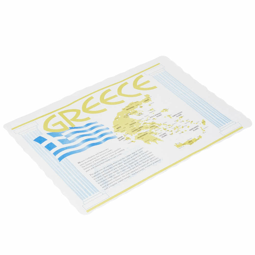 Laminated LP102 10 x 14 in. Greece Placemats - Case of 1000