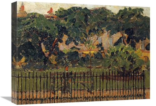 Global Gallery GCS-266414-22-142 22 in. The Park Railings, Morning